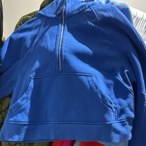 Lululemon half zip scuba royal blue